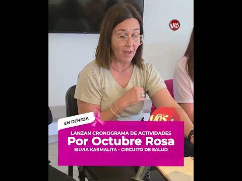GENERAL DEHEZA: LANZAN CRONOGRAMA DE ACTIVIDADES POR OCTUBRE ROSA.