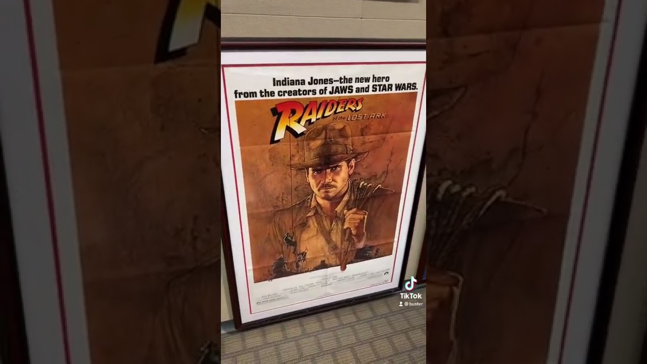 The Very First Indiana Jones Authentic Poster!!! #shorts