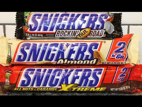 Snickers Chocolate Bar: Rockin’ Nut Road, Almond & XTREME Review