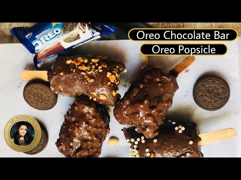 Oreo Biscuits Icecream | Oreo Chocobar - Popsicle - Kulfi | MAGNUM Candy | ओरियो बिस्कीट से आईसक्रिम