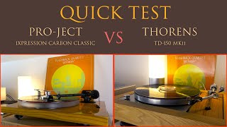 Video thumbnail for Thorens TD-150 MKii vs Pro-Ject 1 Xpression Carbon Classic - Comparison - Vinyl by HiFispongebob