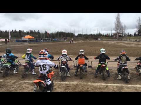 24MX MX-Liiga Hyvinkää 2.5.2015 MX65 A-finaali 1.Erän lähtö