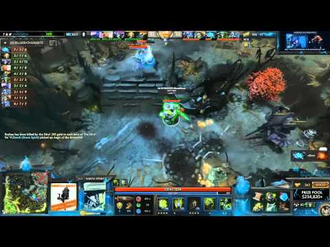 Na'Vi vs. Secret - Dendi steals the Aegis from Secret