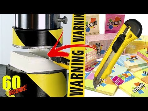 60 SECONDS Experiment - HYDRAULIC PRESS VS Knife and Stick | CRASH TEST