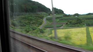 preview picture of video '山形新幹線の車窓 庭坂の大カーブ Yamagata Shinkansen train window'