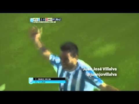 Atlético Tucumán 5- Los Andes 0. Gol de , el segundo. Relato radial Juan Villalva. Más Deportes