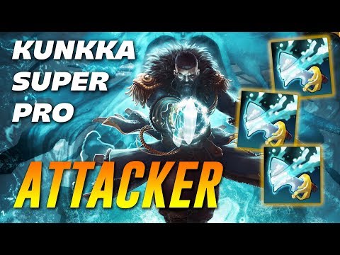 Attacker Super Pro Kunkka | Dota 2 Pro Gameplay