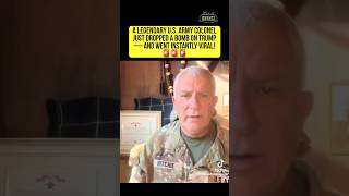 U.S. Army Colonel STUNS Trump, GOES VIRAL!🚨