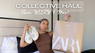 HUGE COLLECTIVE TRY ON HAUL | ZARA, YEEZY, SAMARIA LEAH, & MORE!