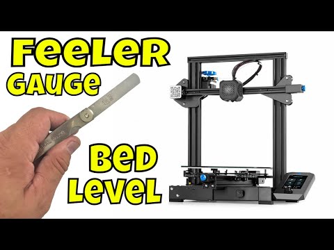 Leveling or Tramming your Bed Using a Feeler Gauge on Ender 3 V2