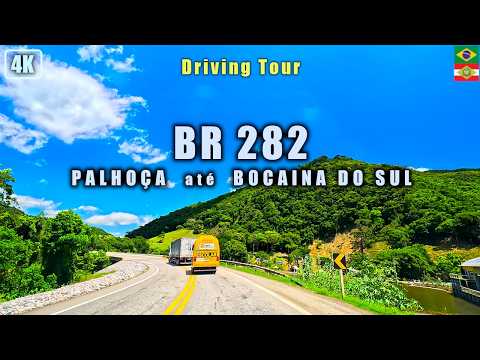 Driving Tour: Palhoça → Bocaina do Sul | Som Real da Estrada | 4K