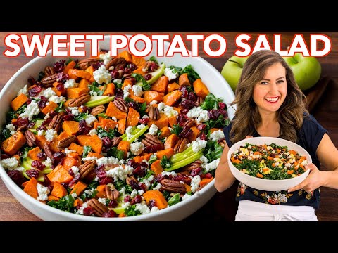 Roasted SWEET POTATO SALAD with Best Dressing