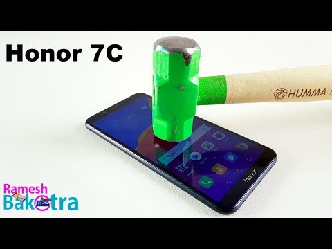 Huawei Honor 7C Screen Scratch Test