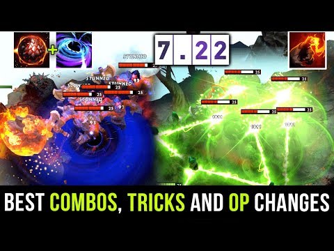 MOST OP & IMBA COMBOS, BEST TRICKS & TIPS 7.22 PATCH Dota 2