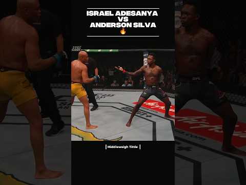 Israel Adesanya VS Anderson Silva 🔥#israeladesanya #ufc #andersonsilva #sports