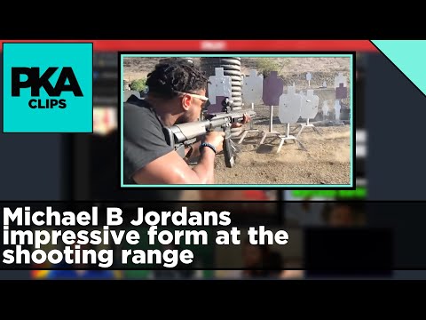 Michael B Jordans impressive form at the shooting range - PKA Clip