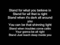Stand With Lyrics - Billy Ray Cyrus 