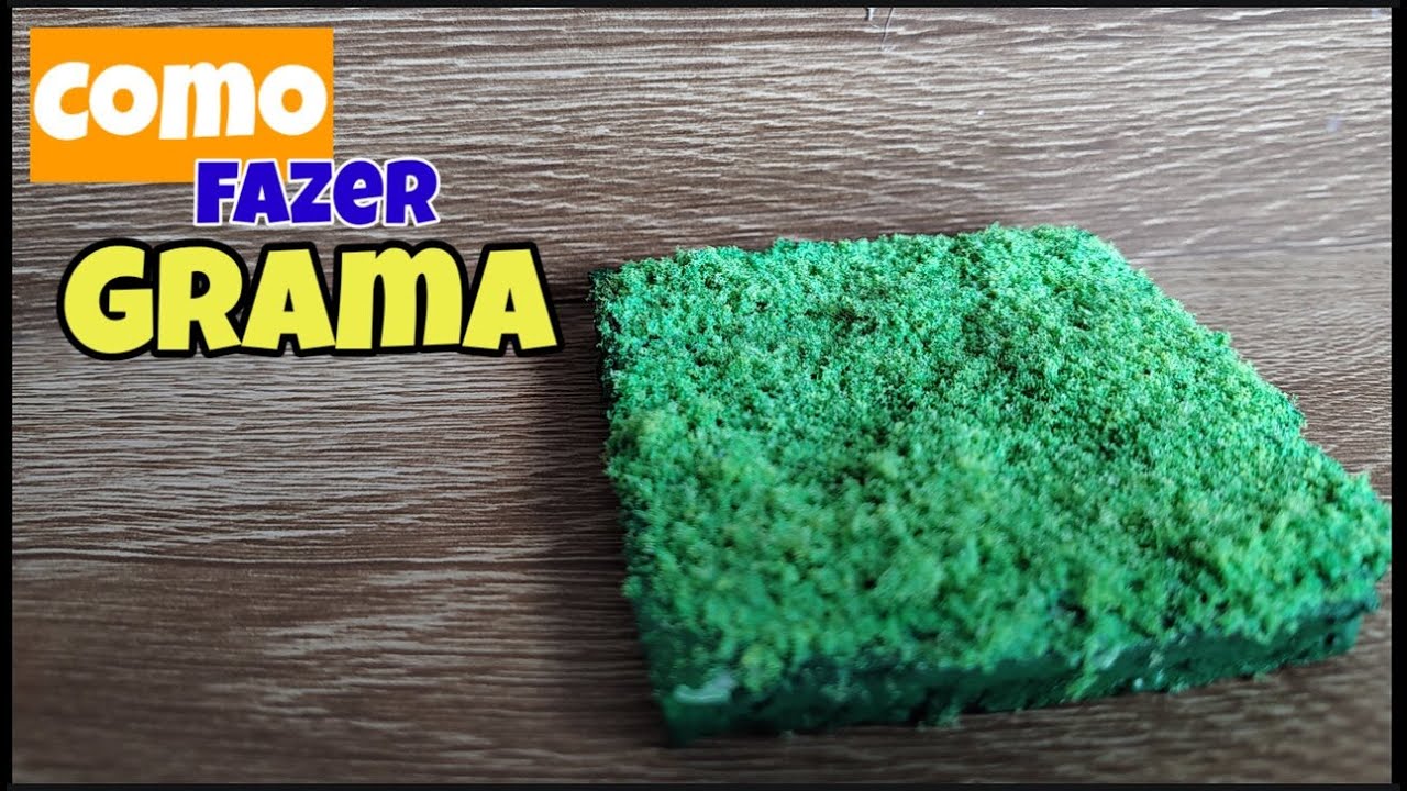 DIY: Como Fazer Grama Realista para Diorama com Esponja | Tutorial Divertido!