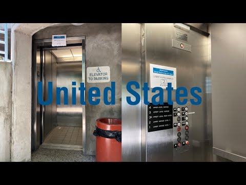 United States Circle Button Hydraulic Elevator - Mills Health Center Garage - San Mateo, CA