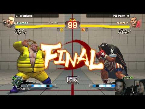 USF4 @ NEC15 Salty Suite - brettiscool (Rufus) vs PIE PoeM (Balrog) [720p/60fps]