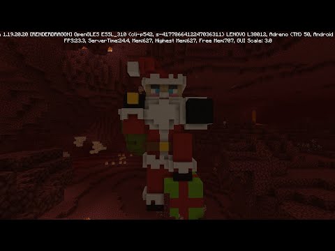I build Santa Claus in the Nether : RONDOM MINECRAFT CHALLENGE EPISODE 3