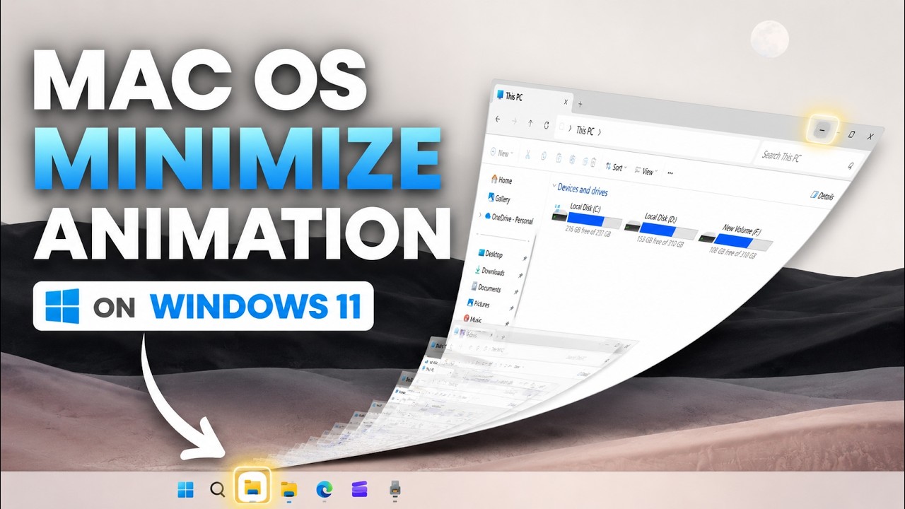 How to Get the macOS Minimize Animation on Windows 11
