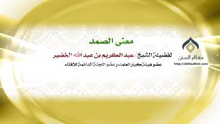 صورة معنى الصمد | فضيلة الشيخ د.: عبدالكريم الخضير .