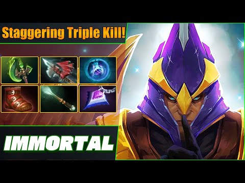 Immortal Silencer Carry 💪 Ludicrous Triple Kill! Dota 2 DotaPulse Highlight Gameplay
