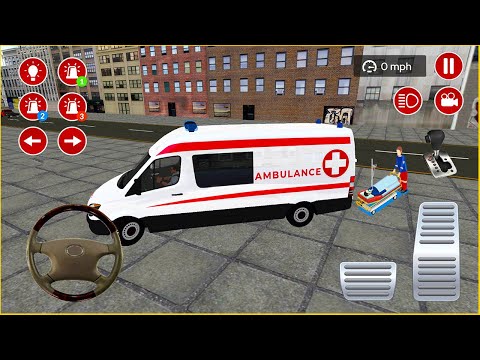 Ambulans Oyunu İzle 3D - American Ambulance Simulator #375 || Ambulans oyunları 4K Android Gameplay