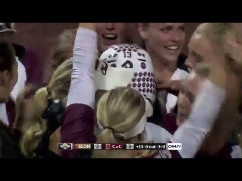 2016 Softball #CAAChamps Game 4 -- #3 College of Charleston 3, #4 Elon 2