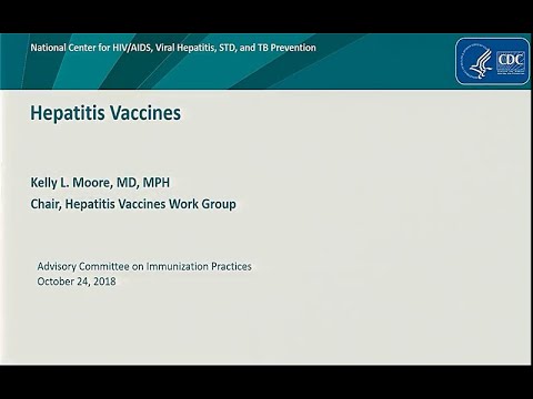 October 2018 ACIP Meeting - Welcome & Hepatitis A Vaccines