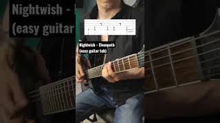 Easy guitar riff tab: Nightwish - Elvenpath