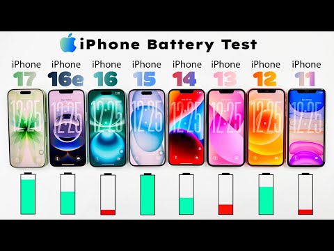 iPhone 17 vs 16e vs 16 vs 15 vs 14 vs 13 vs 12 vs 11 - ULTIMATE Battery Life DRAIN Test 🥵