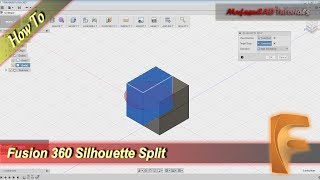 Fusion 360 How To Use Silhouette Split Tools