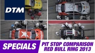 Pitstop comparison - DTM Race Red Bull Ring Spielberg