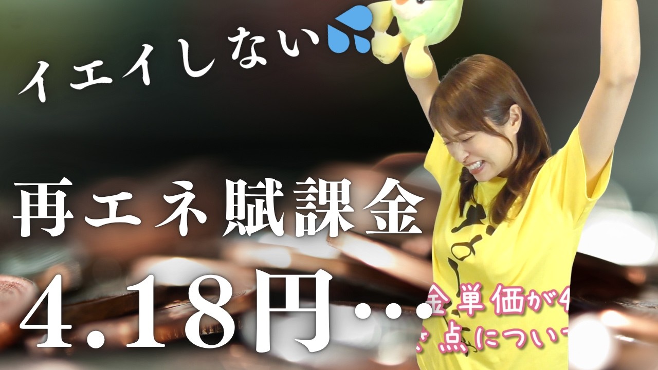 2026年度の再エネ賦課金4.18円💦電気明細の見るべきポイント！！
