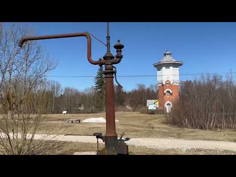 Risti Monument for the Deported & Risti watertower. Estonia