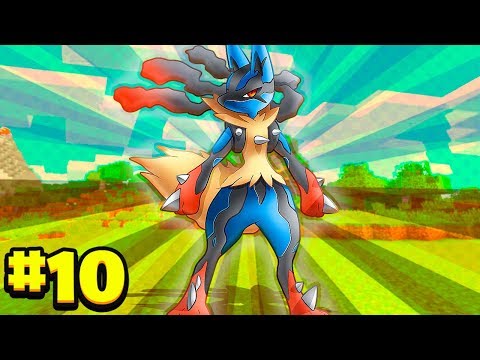 Minecraft: MEGA LUCARIO! *melhor lutador* - PIXELMON #10 ‹‹ L3VI ››