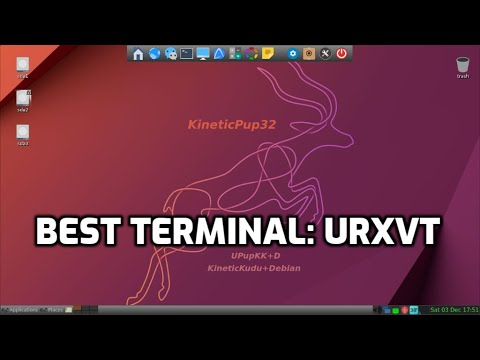 Best terminal for pupylinux : urxvt
