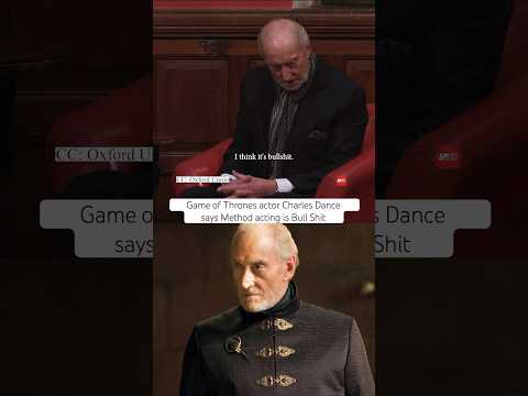 Tywin Lannister from Game of Thrones says Method acting is Bull Shit #gameofthrones #got