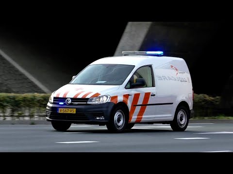 Sanquin Rijkswaterstaat en Ambulances met Spoed onderweg in Venlo
