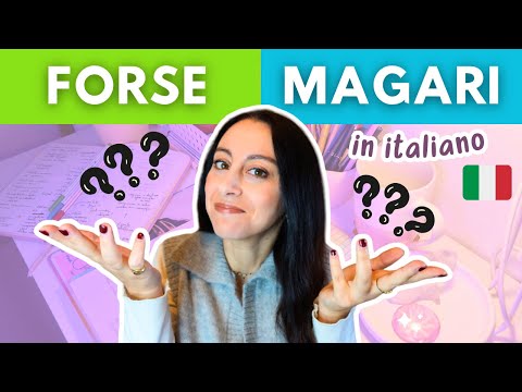 How to use FORSE and MAGARI in Italian | Learn Italian