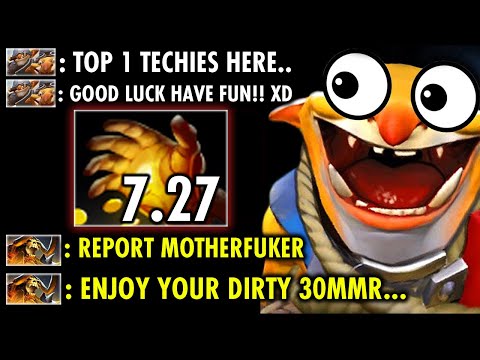 FIRST MIDAS Techies 7.27 Patch!! INSANE TOP 1 Techies Shows You How to get +30MMR | Techies Official