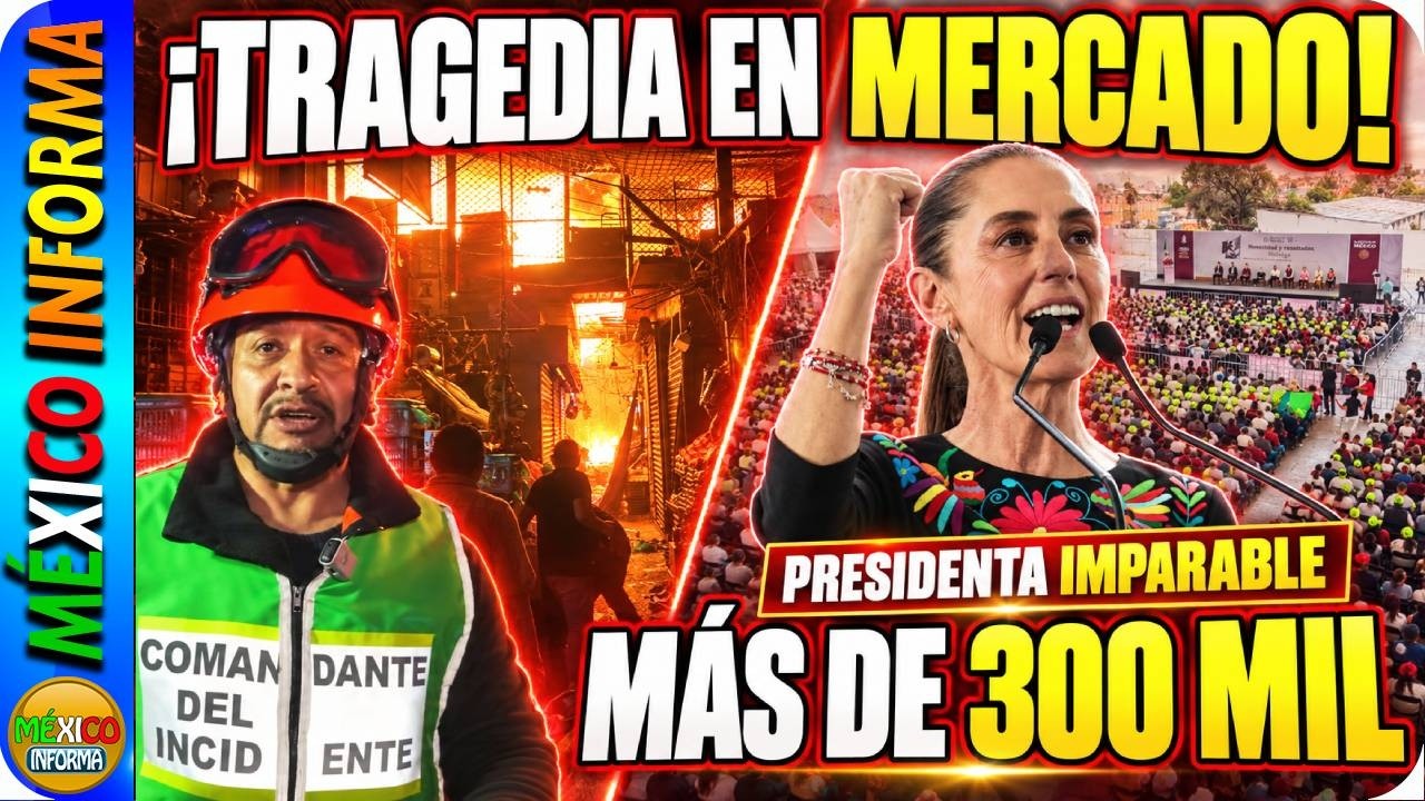 PASÓ ANOCHE. TRAGEDIA EN MERCADO. SE INCENDIAN LOCALES. LA PRESIDENTA SIGUE RECORRIENDO EL PAÍS.