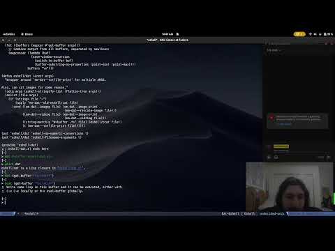 Emacs stream! hacking on `eshell/cat` (syntax highlight, images, and more!)