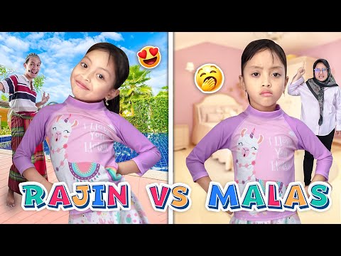 LEIKA DILIGENT GIRL VS LEIKA LAZY GIRL AROUND THE HOUSE AND FAMILY! - FUNNY KIDS VIDEO