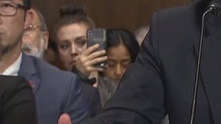 Police Warn Alyssa Milano to Stop Taking Videos at Brett Kavanaugh Hearing