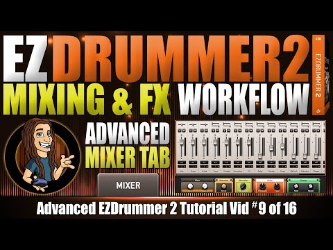 Advanced Mixer Tab in EZDrummer 2