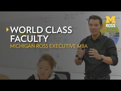 Executive MBA Faculty at Michigan Ross