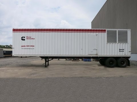 Used-Cummins 600 kW standby portable /trailer mounted diesel generator set - Stock #46149002